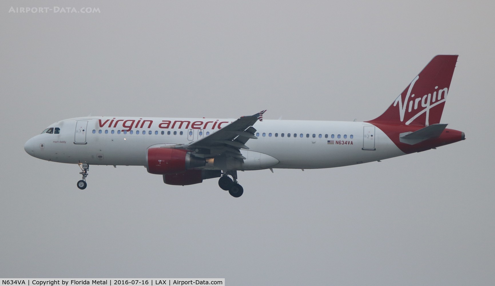 N634VA, 2008 Airbus A320-214 C/N 3359, Virgin America