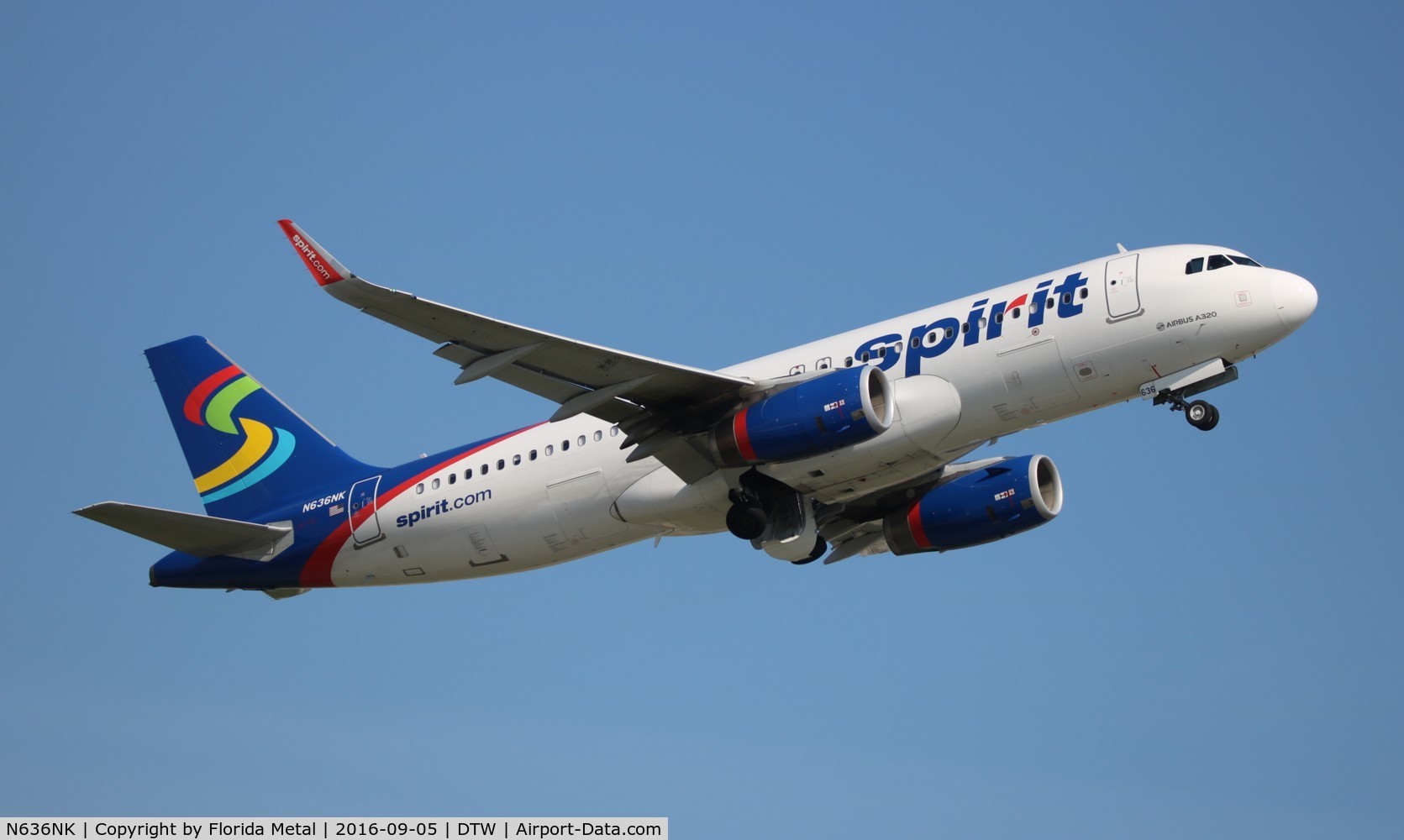 N636NK, 2015 Airbus A320-232 C/N 6424, Spirit