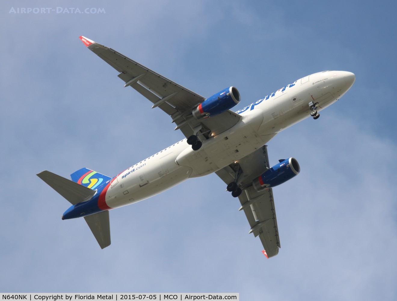 N640NK, 2015 Airbus A320-232 C/N 6507, Spirit