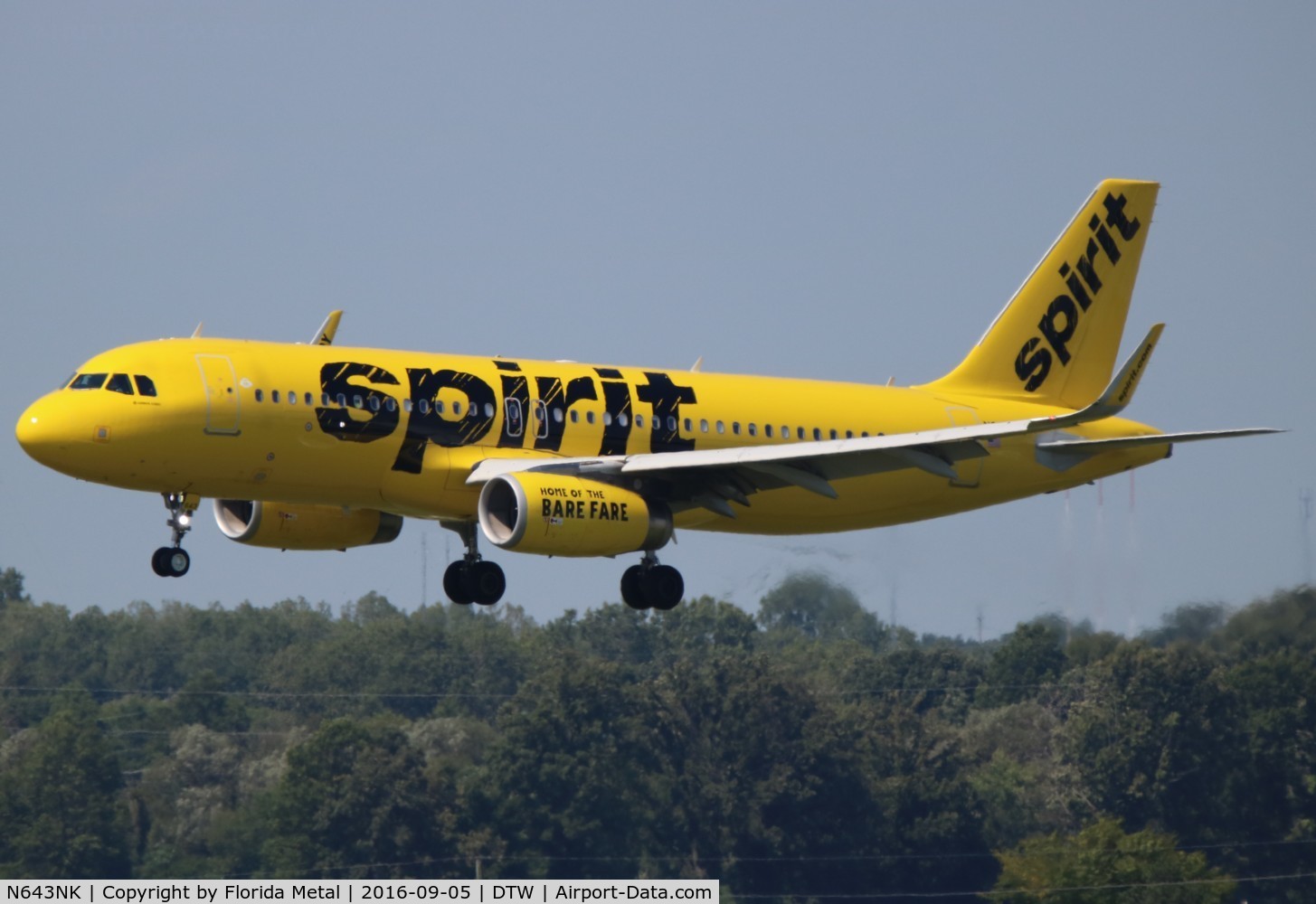 N643NK, 2015 Airbus A320-232 C/N 6616, Spirit