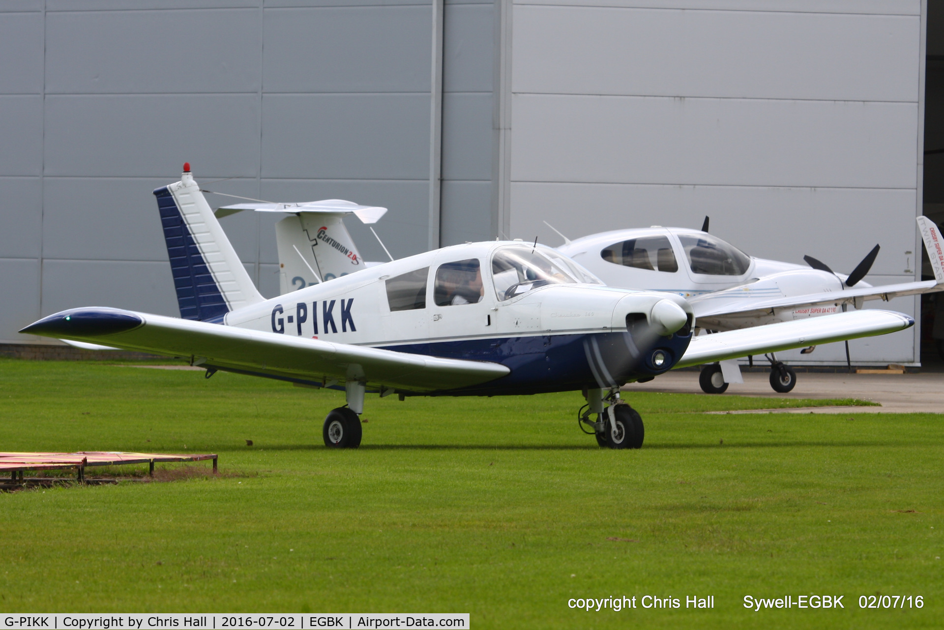 G-PIKK, 1967 Piper PA-28-140 Cherokee C/N 28-22932, at Aeroexpo 2016
