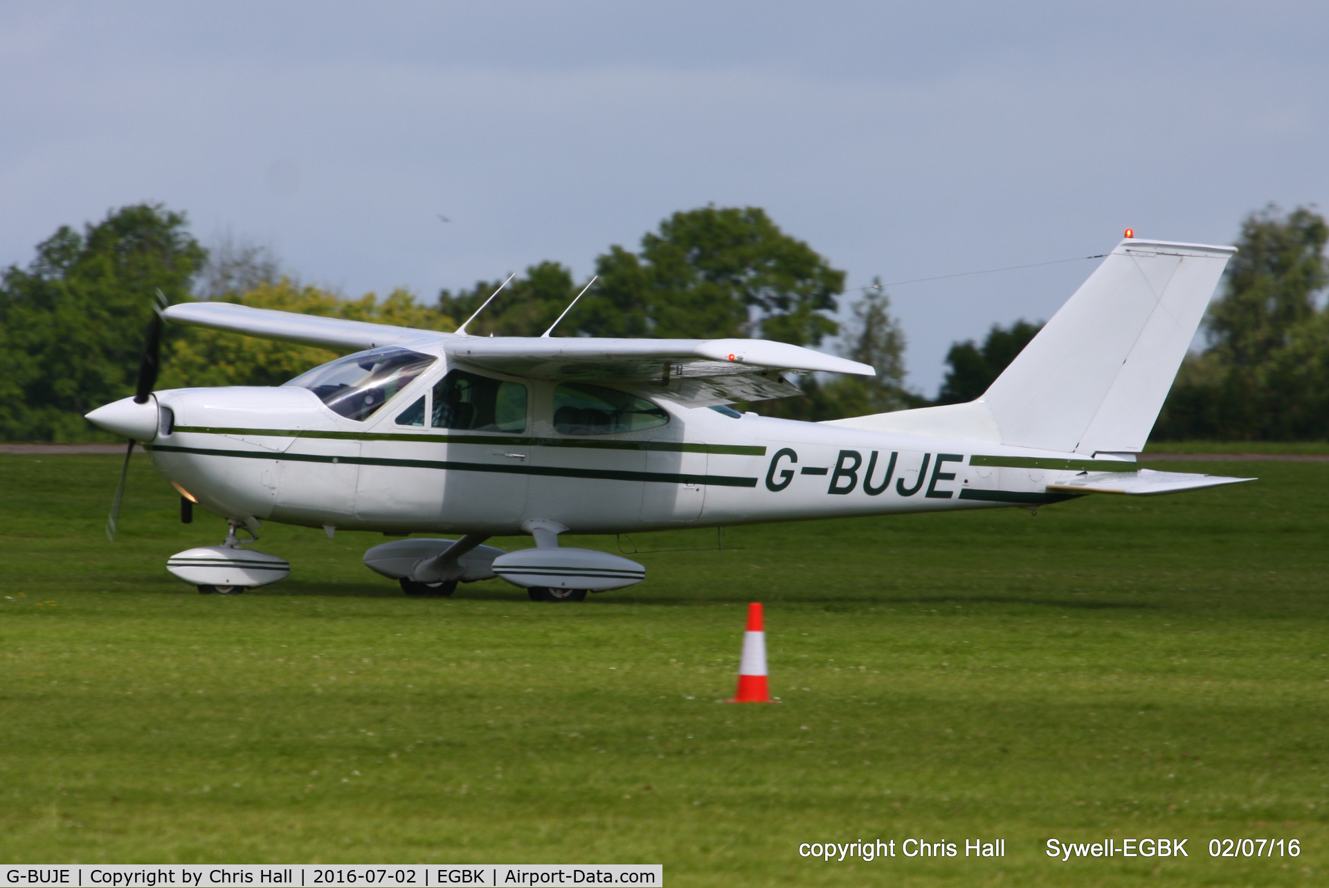 G-BUJE, 1973 Cessna 177B Cardinal C/N 177-01920, at Aeroexpo 2016
