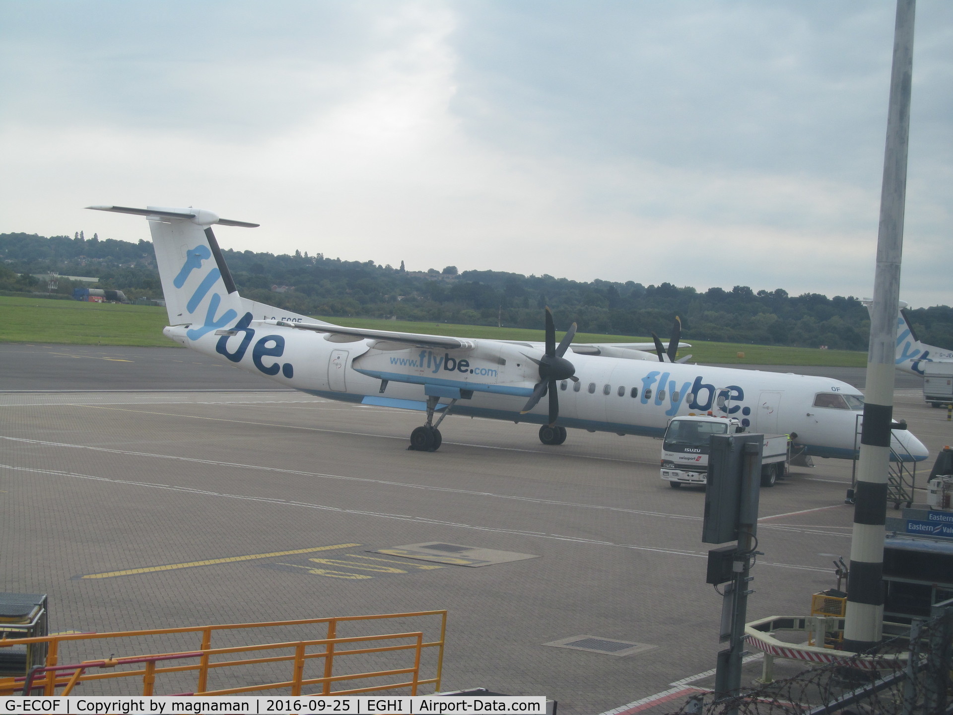 G-ECOF, 2008 De Havilland Canada DHC-8-402Q Dash 8 C/N 4216, from car park