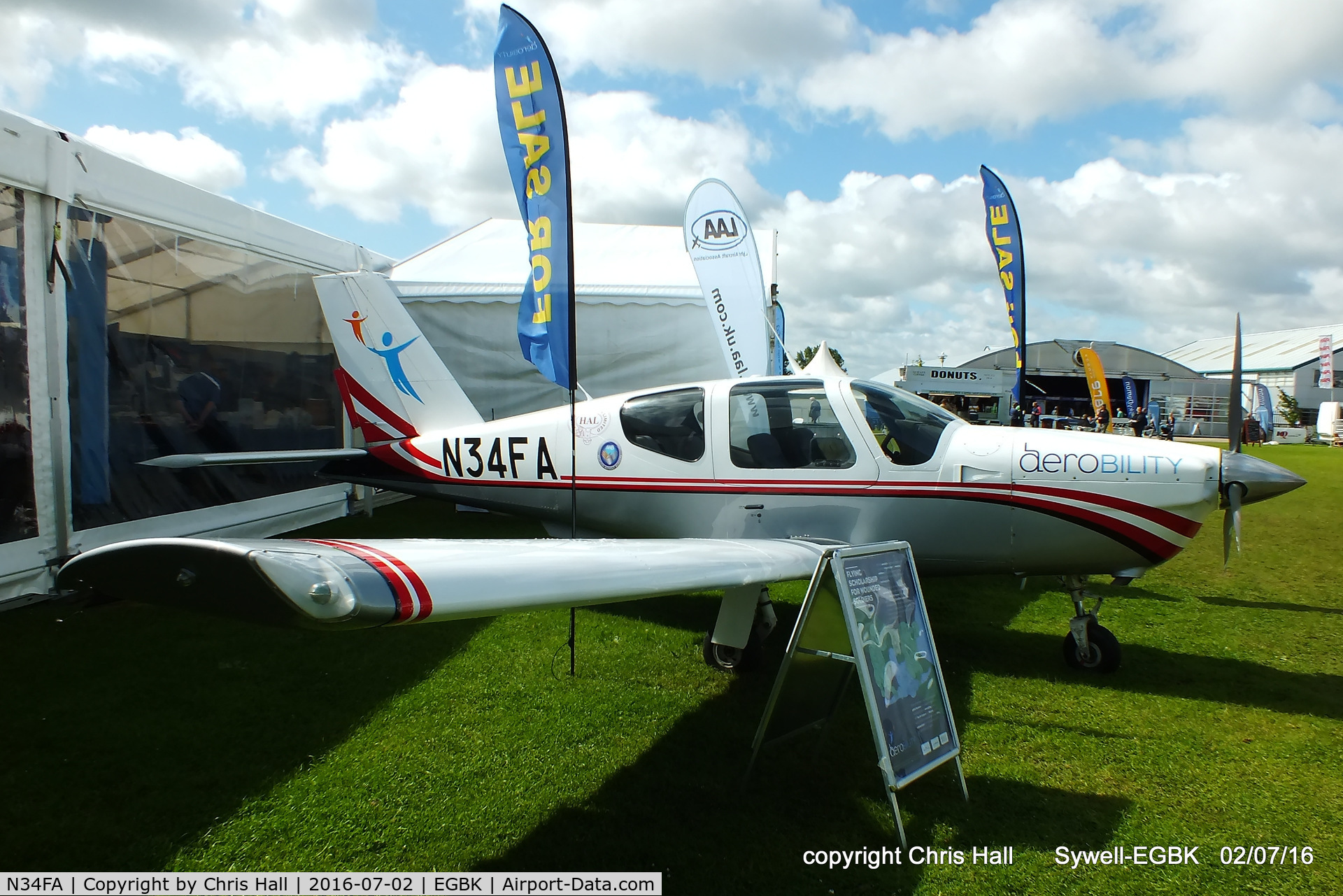 N34FA, 1988 Socata TB-20 Trinidad C/N 866, at Aeroexpo 2016