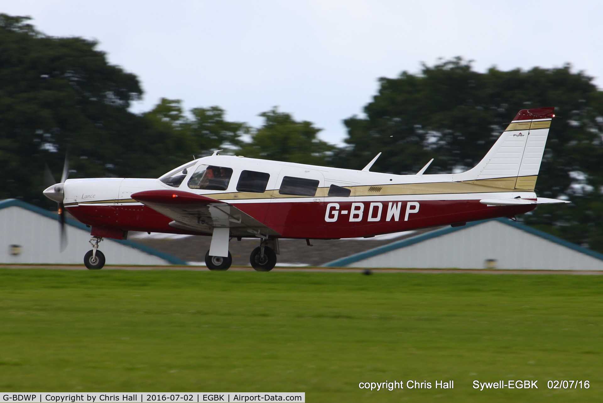 G-BDWP, 1976 Piper PA-32R-300 Cherokee Lance C/N 32R-7680176, at Aeroexpo 2016