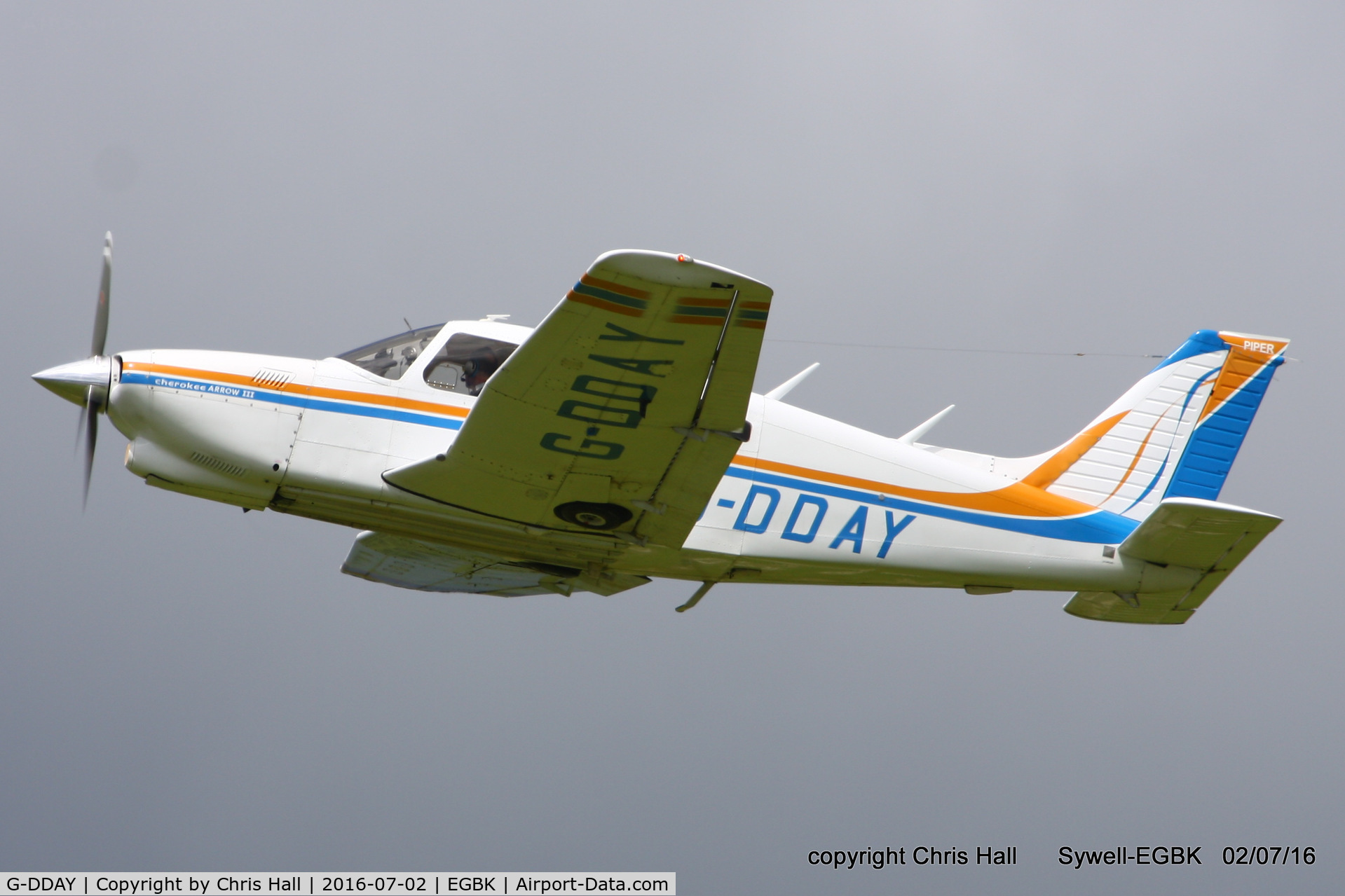 G-DDAY, 1977 Piper PA-28R-201T Turbo Cherokee Arrow III Cherokee Arrow III C/N 28R-7703112, at Aeroexpo 2016