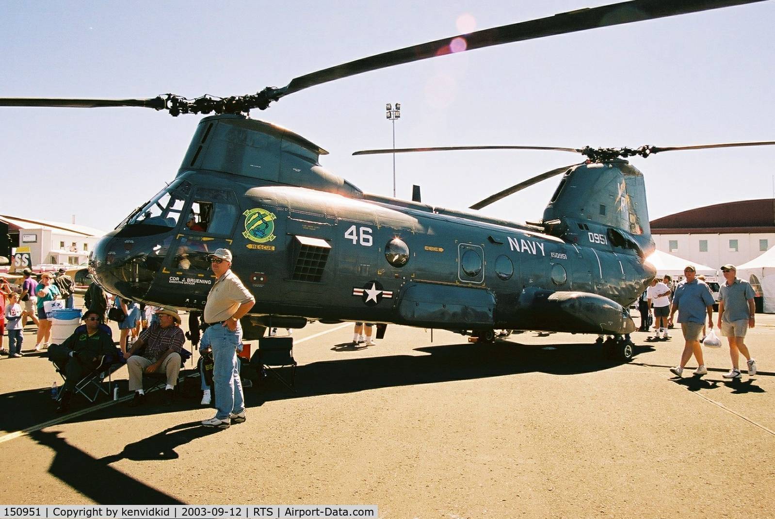150951, 1962 Boeing Vertol HH-46A Sea Knight C/N 2036, At the 2003 Reno Air Races.