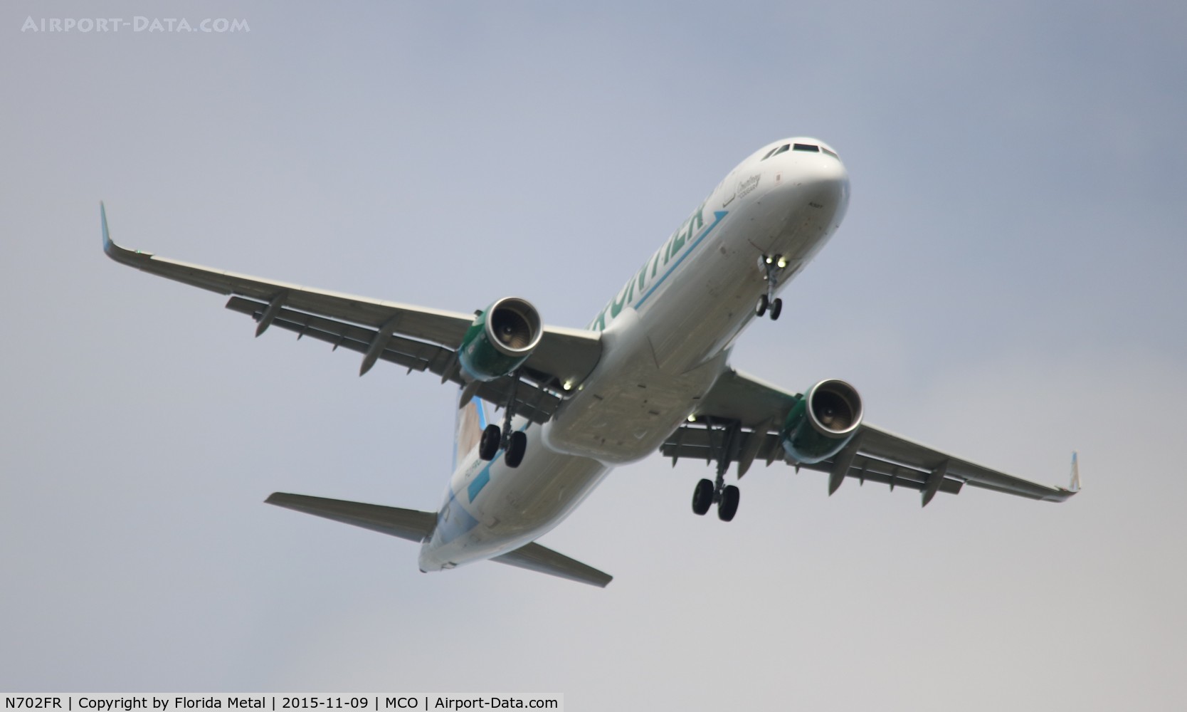 N702FR, 2015 Airbus A321-211 C/N 6825, Frontier Courtney the Cougar