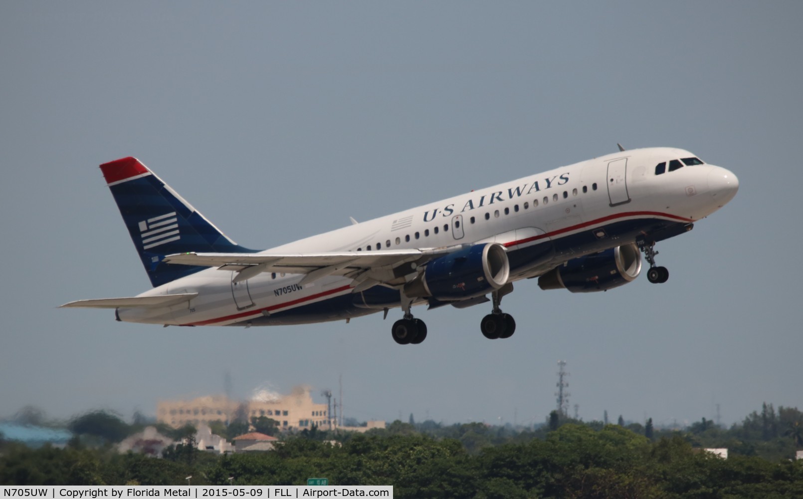 N705UW, 1998 Airbus A319-112 C/N 0929, USAirways