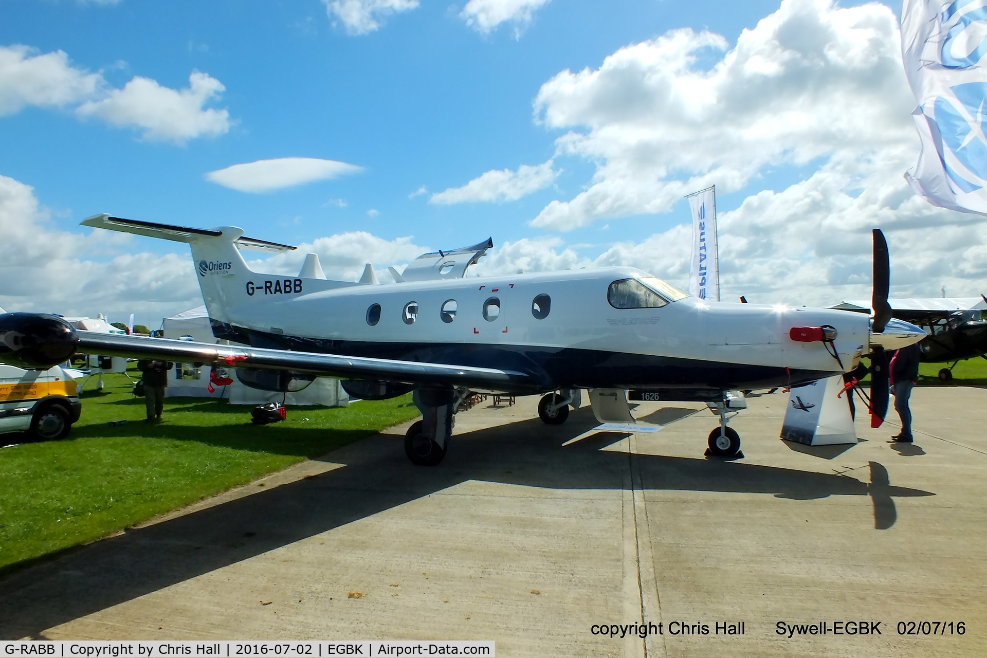 G-RABB, 2016 Pilatus PC-12/47E C/N 1626, at Aeroexpo 2016