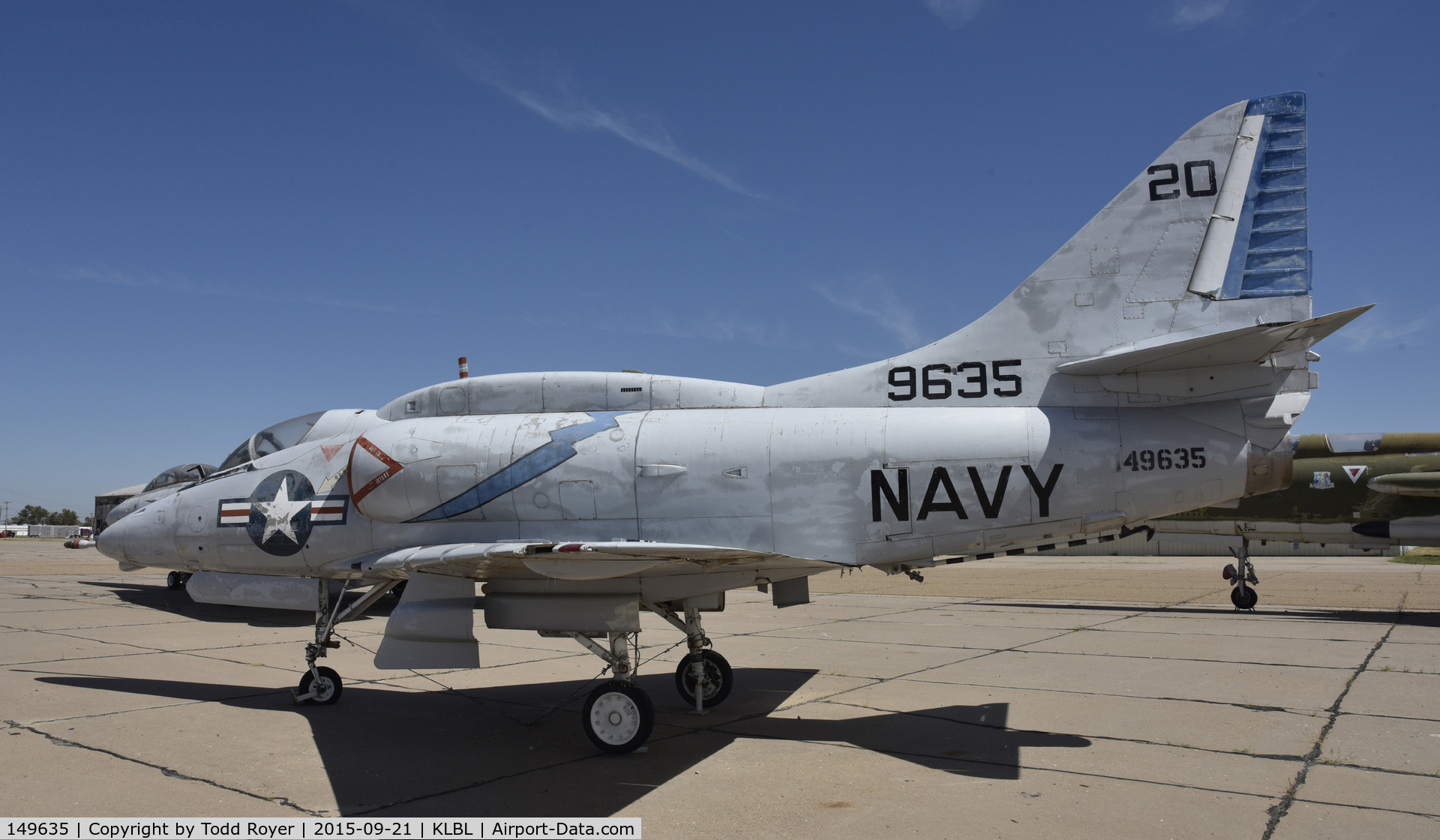 149635, Douglas A-4L Skyhawk C/N 12960, On display at the Mid America Air Museum