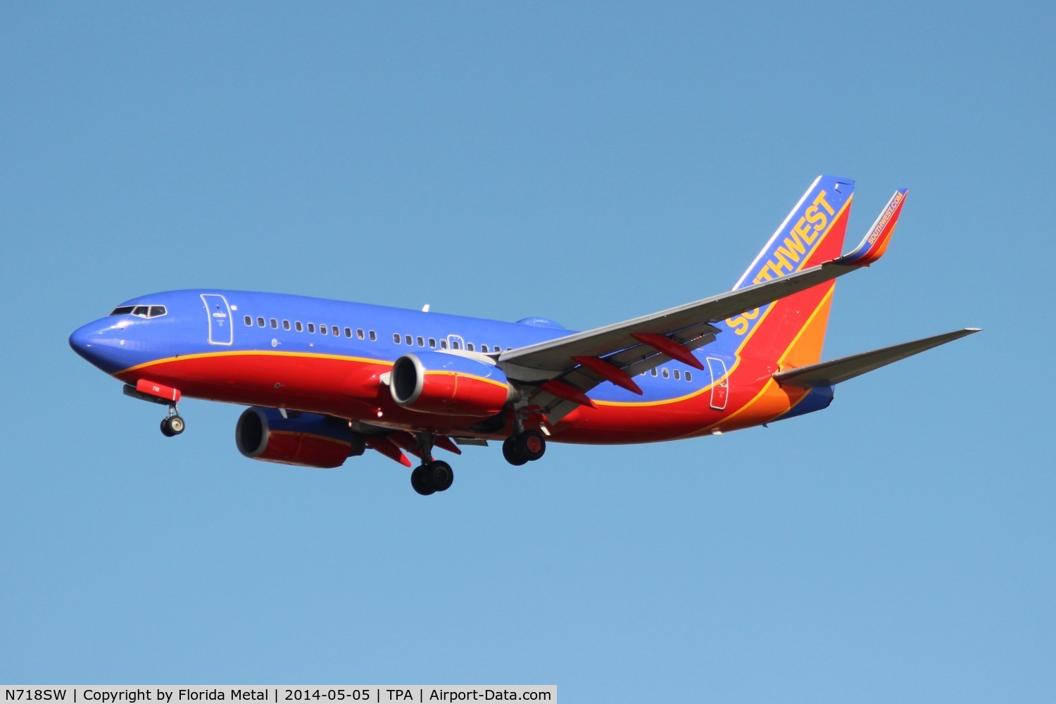 N718SW, 1998 Boeing 737-7H4 C/N 27852, Southwest