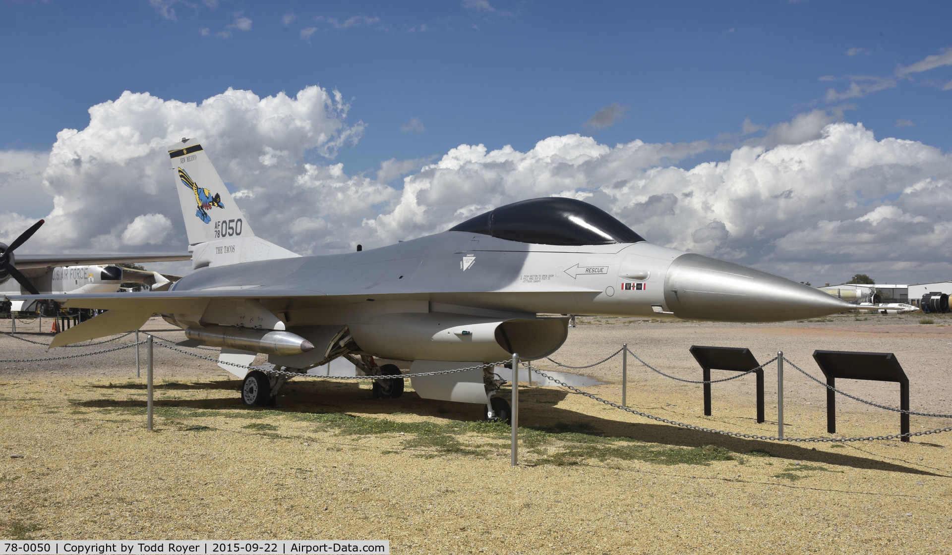 78-0050, 1978 General Dynamics F-16A Fighting Falcon C/N 61-46, On display at the National Museum of Nuclear Science and History