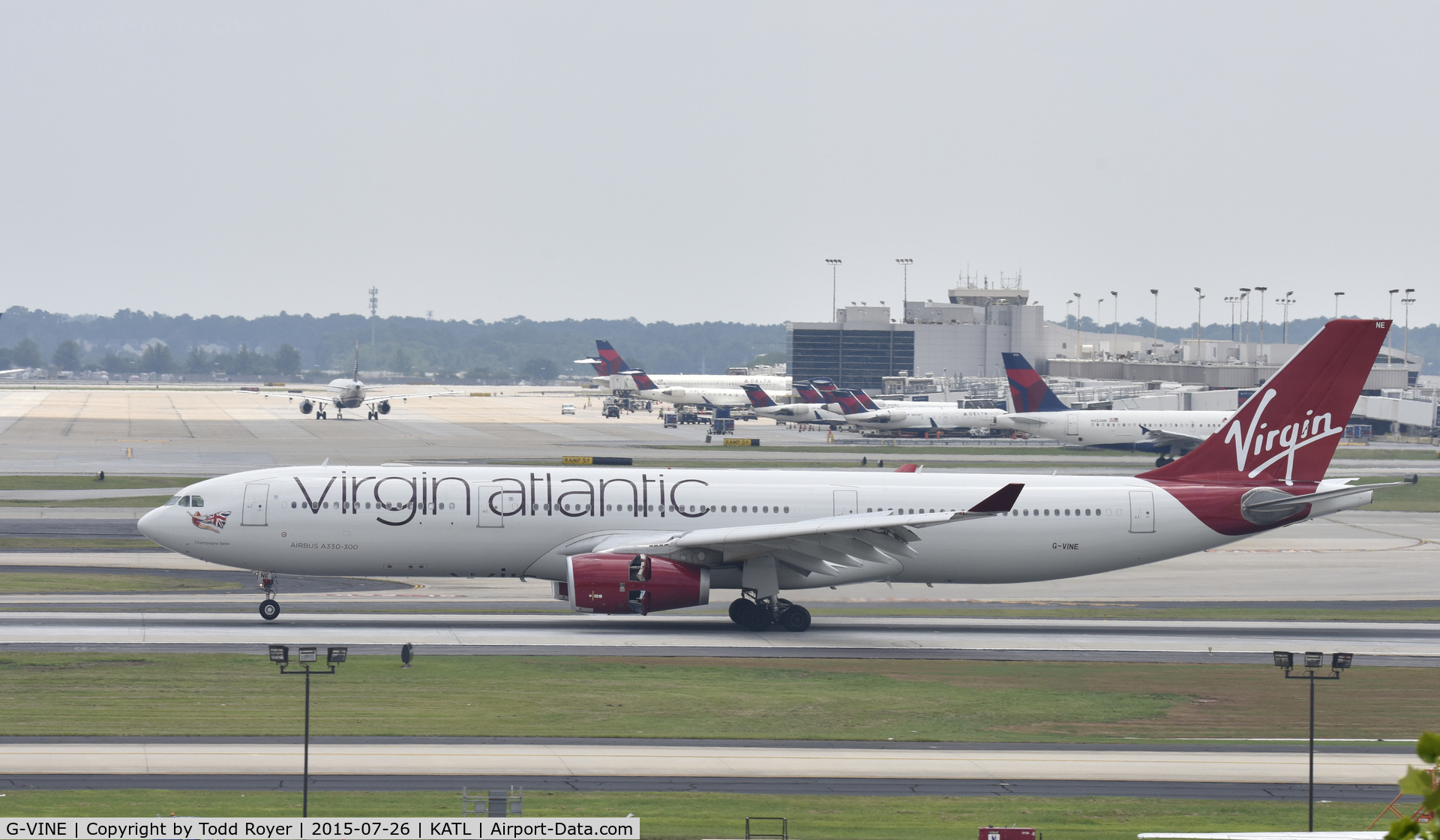 G-VINE, 2011 Airbus A330-343X C/N 1231, Arriving at Atlanta