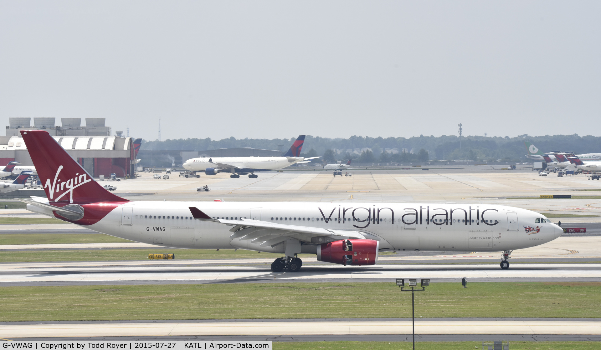 G-VWAG, 2012 Airbus A330-343X C/N 1341, Arriving at Atlanta