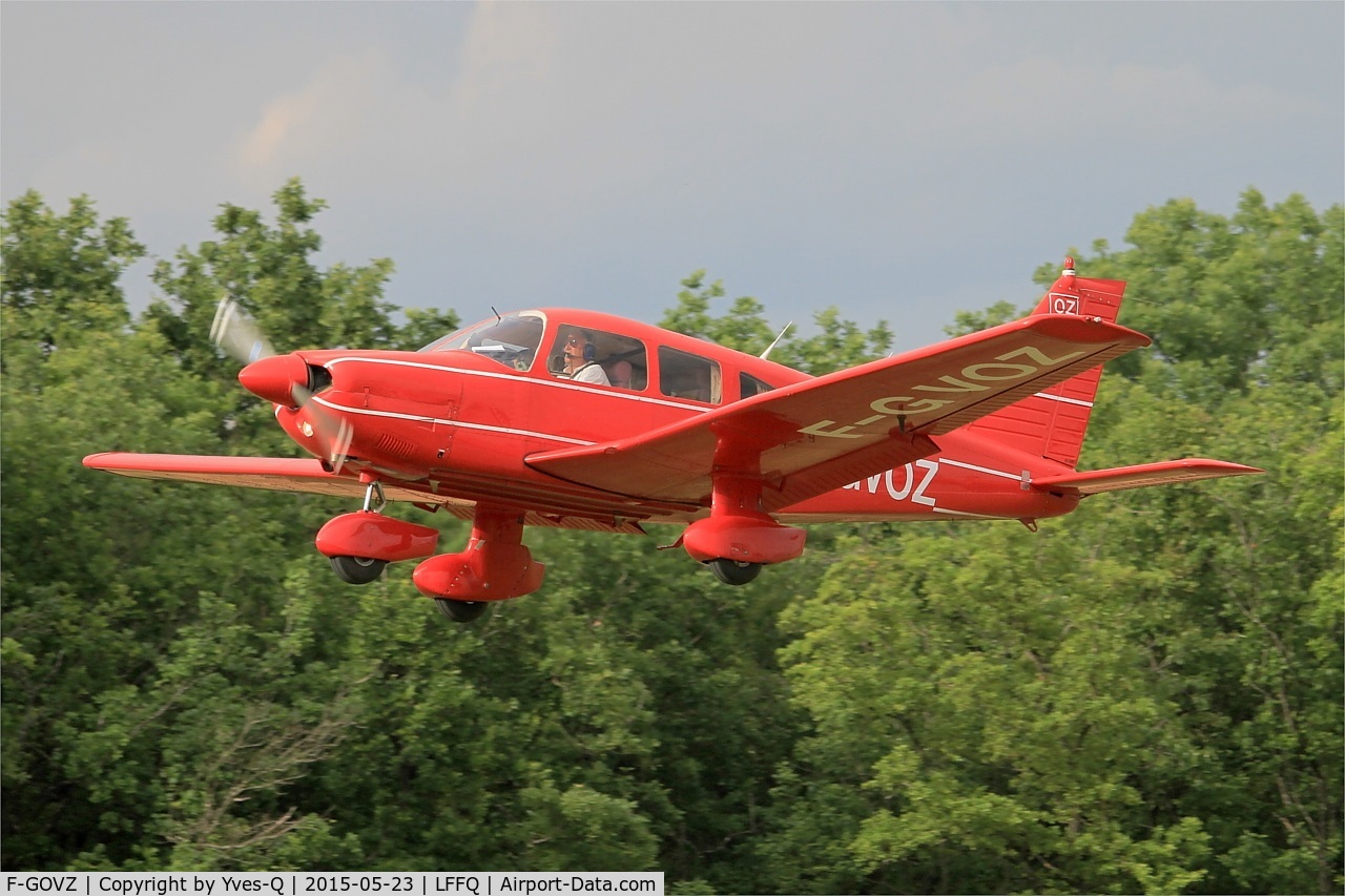 F-GOVZ, Robin R-2160 Alpha Sport C/N 300, F-GOVZ - Robin R-2160 Alpha Sport, Take off rwy 28, La Ferté-Alais airfield (LFFQ) Airshow 2015