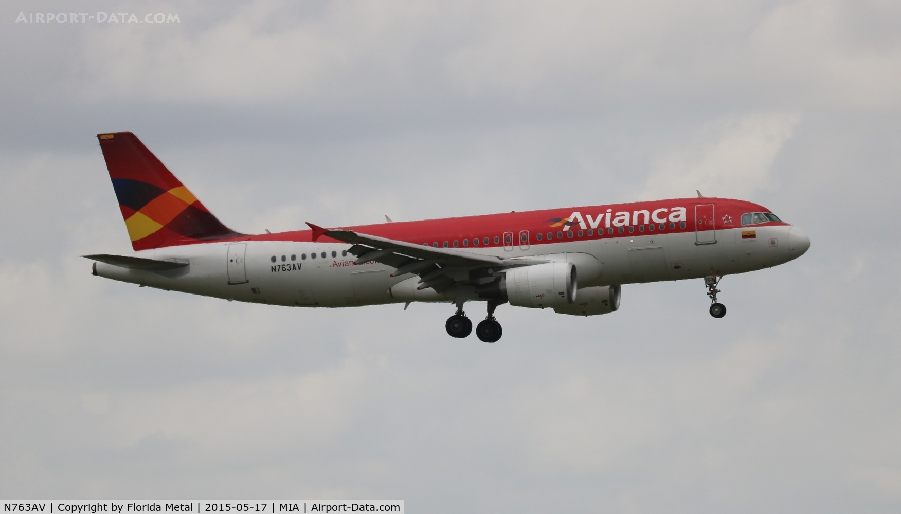 N763AV, Airbus A320-214 C/N 4763, Avianca