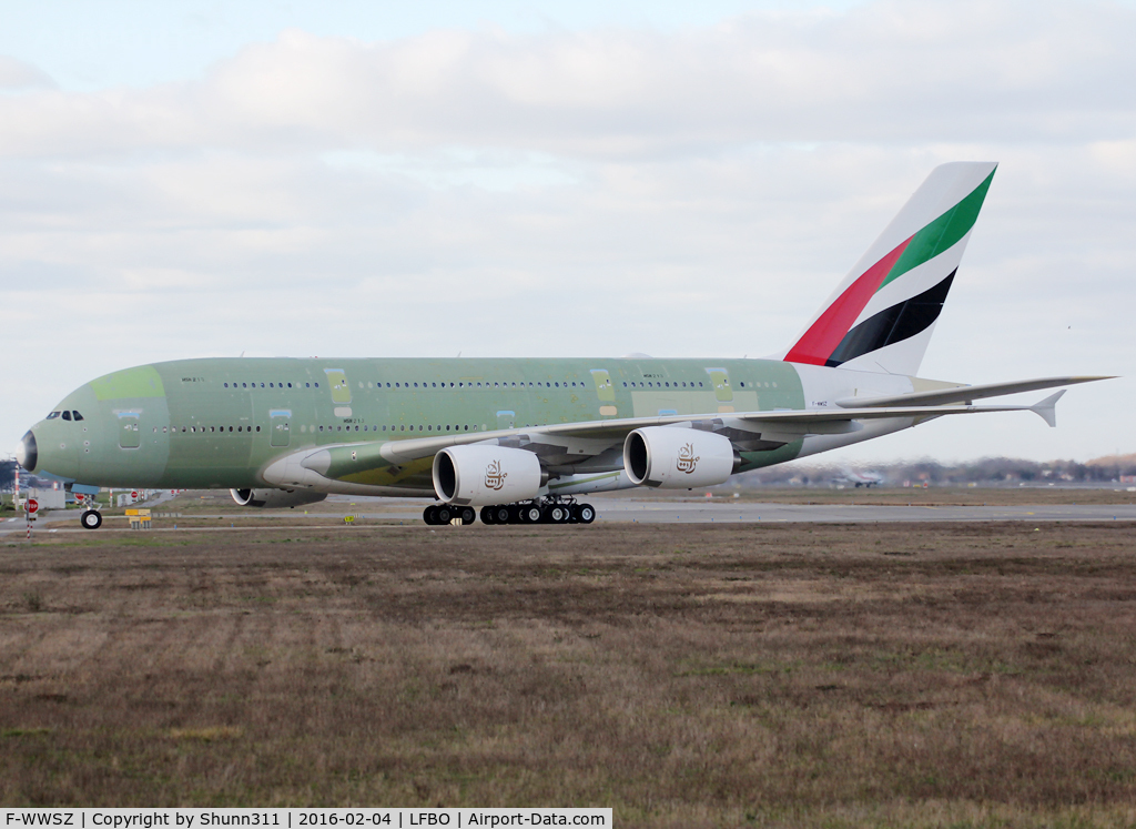 F-WWSZ, 2016 Airbus A380-861 C/N 0213, C/n 0213 - For Emirates as A6-EUB