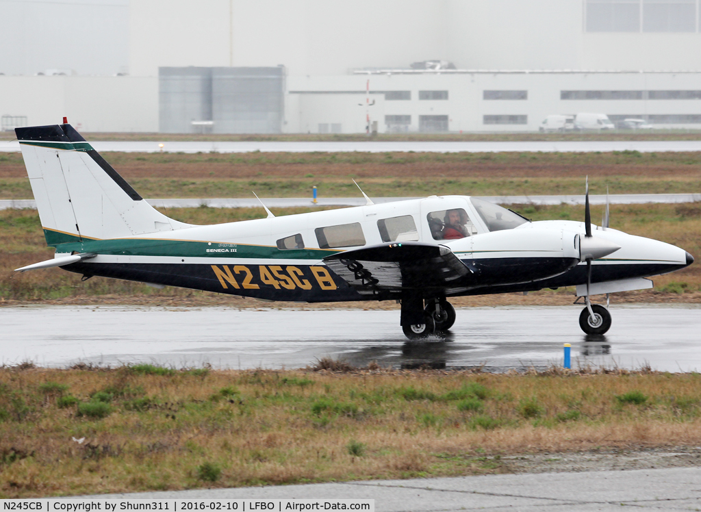 N245CB, 1982 Piper PA-34-220T C/N 34-8333007, Taxiing to the General Aviation area...
