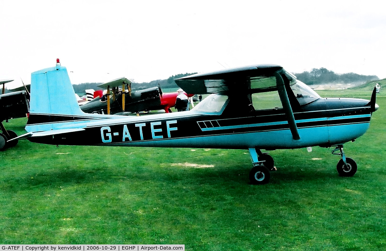 G-ATEF, 1965 Cessna 150E C/N 150-61378, At a Popham fly-in circa 2006.