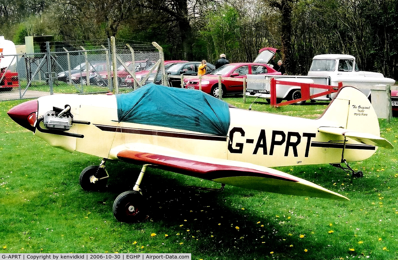 G-APRT, 1959 Taylor JT-1 Monoplane C/N PFA 537, At a Popham fly-in circa 2006.