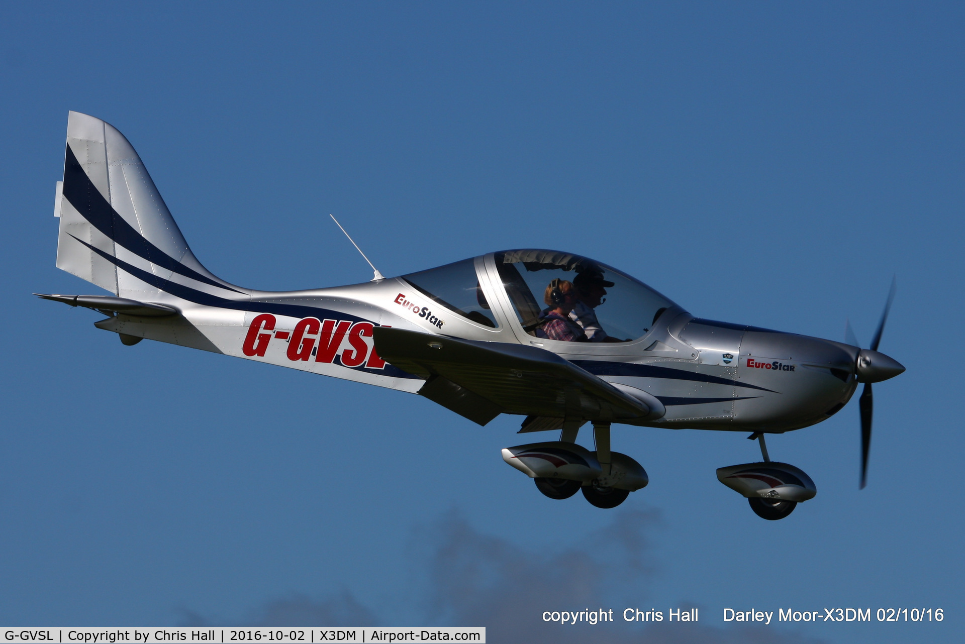 G-GVSL, 2014 Evektor-Aerotechnik EV-97 Eurostar C/N LAA 315B-15288, at Darley Moor Airfield