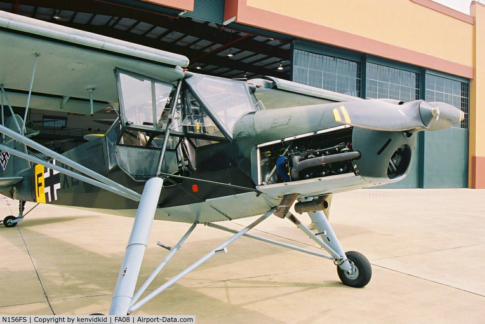 N156FS, 1942 Fieseler F1-156-C2 Storch C/N 4642, At Fantasy of Flight, Polk City, circa 2003.
