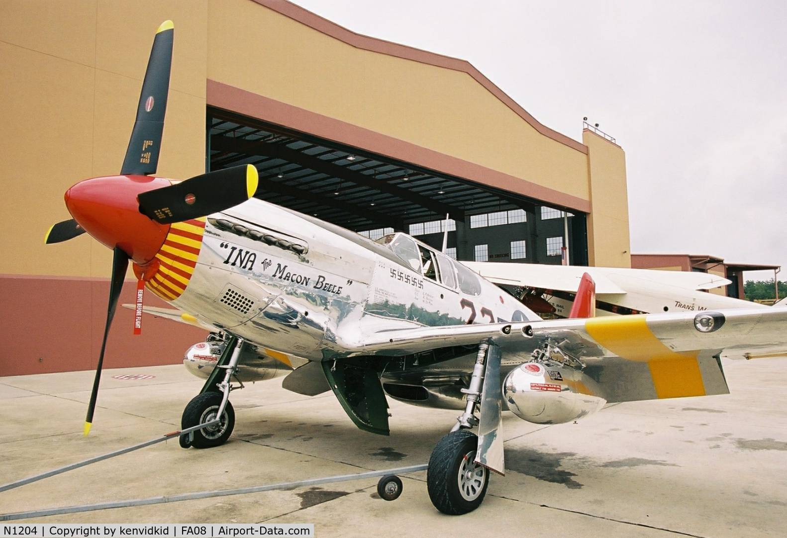 N1204, 1944 North American P-51C Mustang C/N 103-26385, At Fantasy of Flight, Polk City, circa 2003.