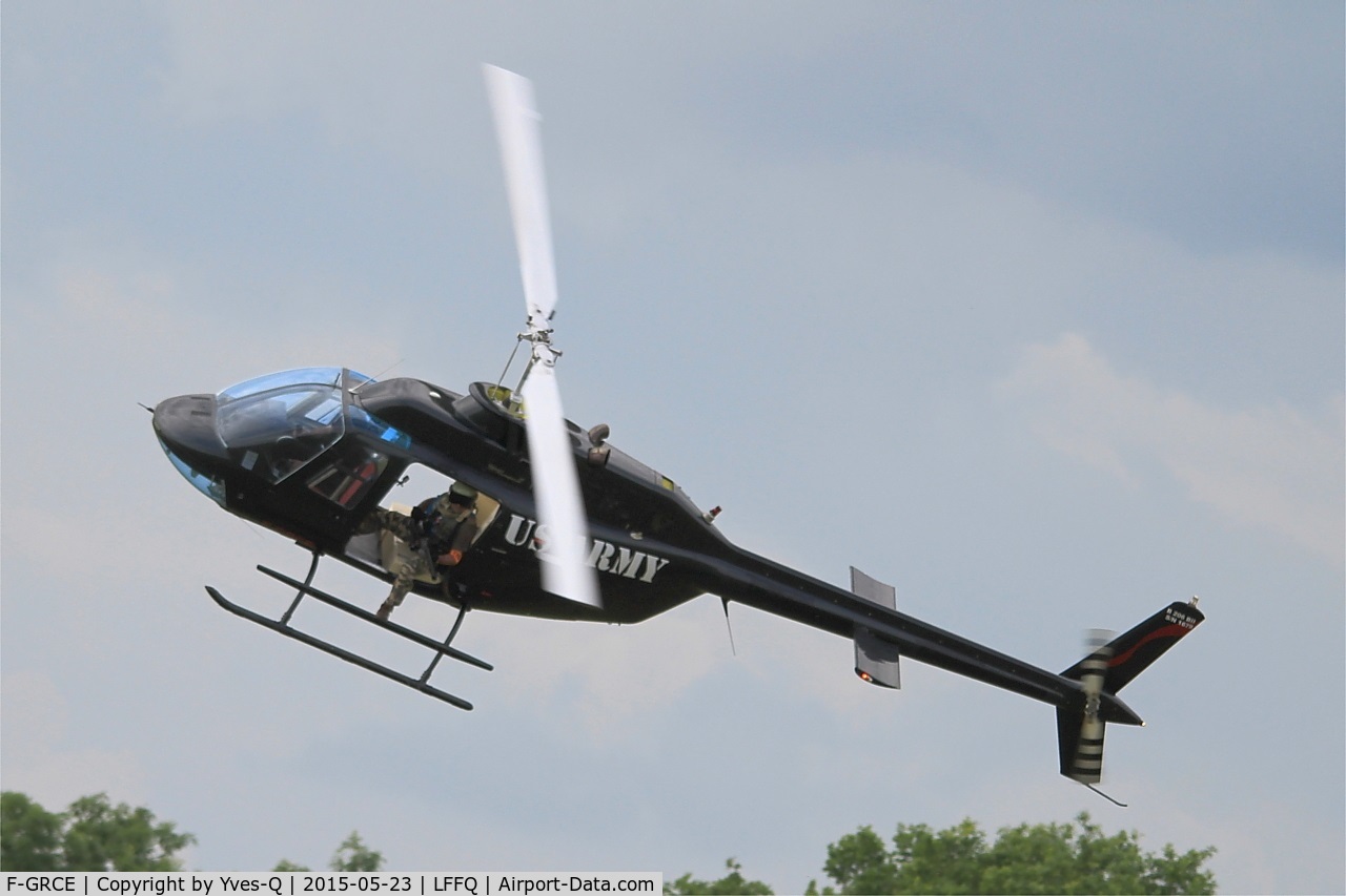 F-GRCE, Bell 206B JetRanger III C/N 1679, Bell 206B JetRanger III, On display, La Ferté-Alais airfield(LFFQ) Air show 2015