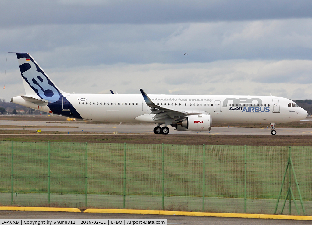 D-AVXB, 2015 Airbus A321-251NEO C/N 6839, C/n 6839 - First A321NEO prototype with LEAP engines