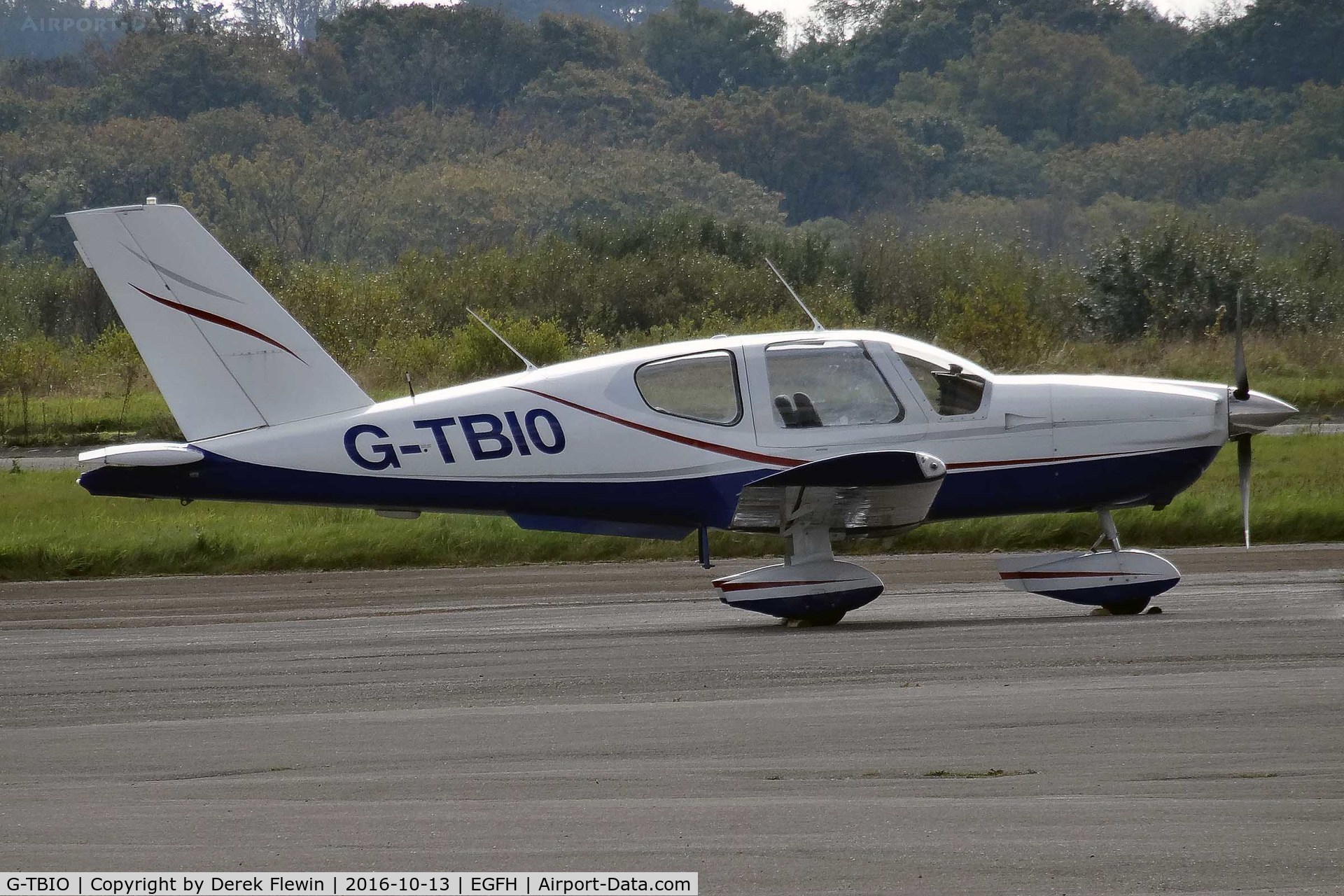 G-TBIO, 1983 Socata TB-10 Tobago C/N 340, Tobago, Swansea based, Previously F-BNGZ, seen parked up.