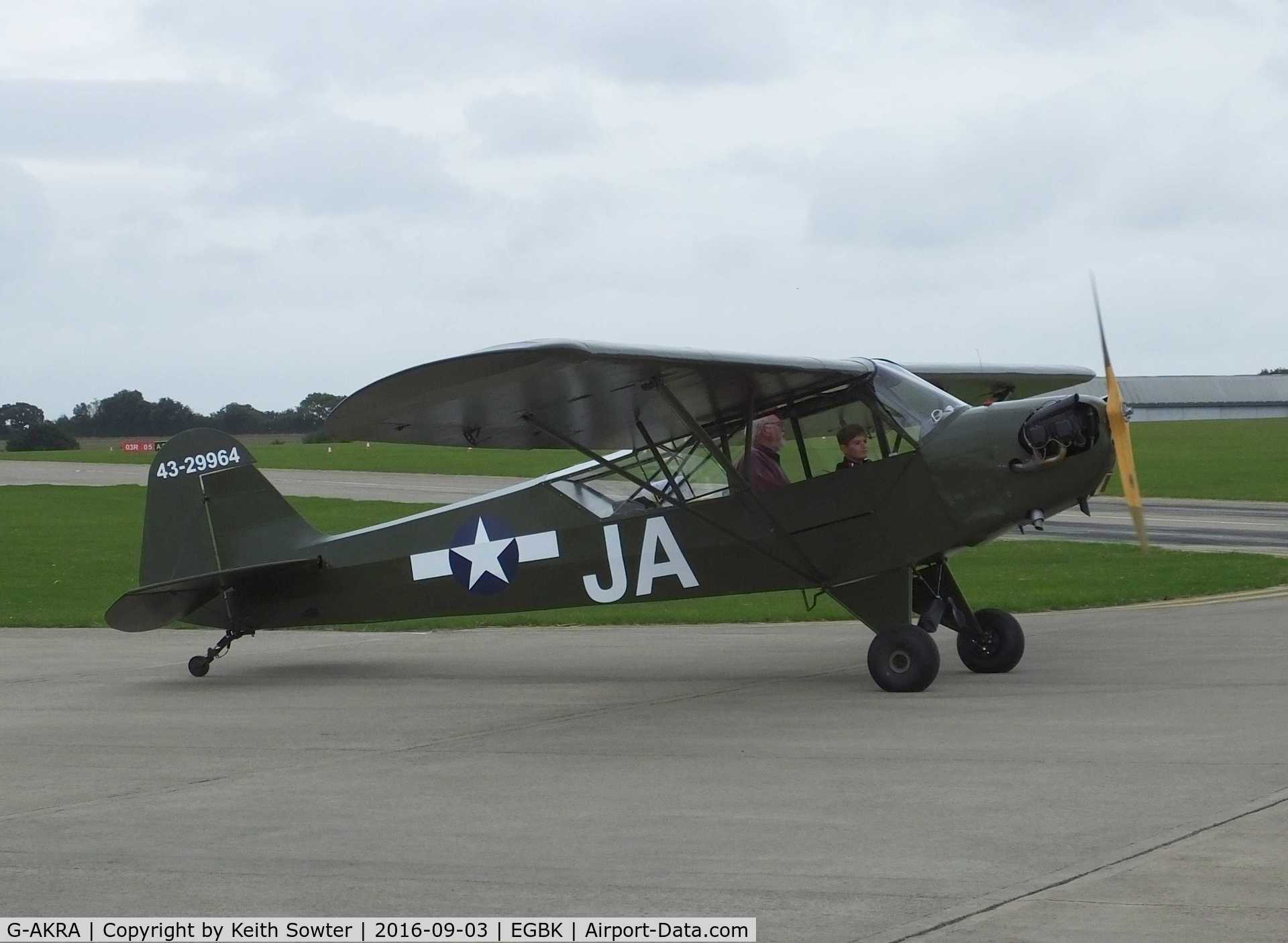 G-AKRA, 1944 Piper L-4H Grasshopper (J3C-65D) C/N 11255, LAA FLY-IN