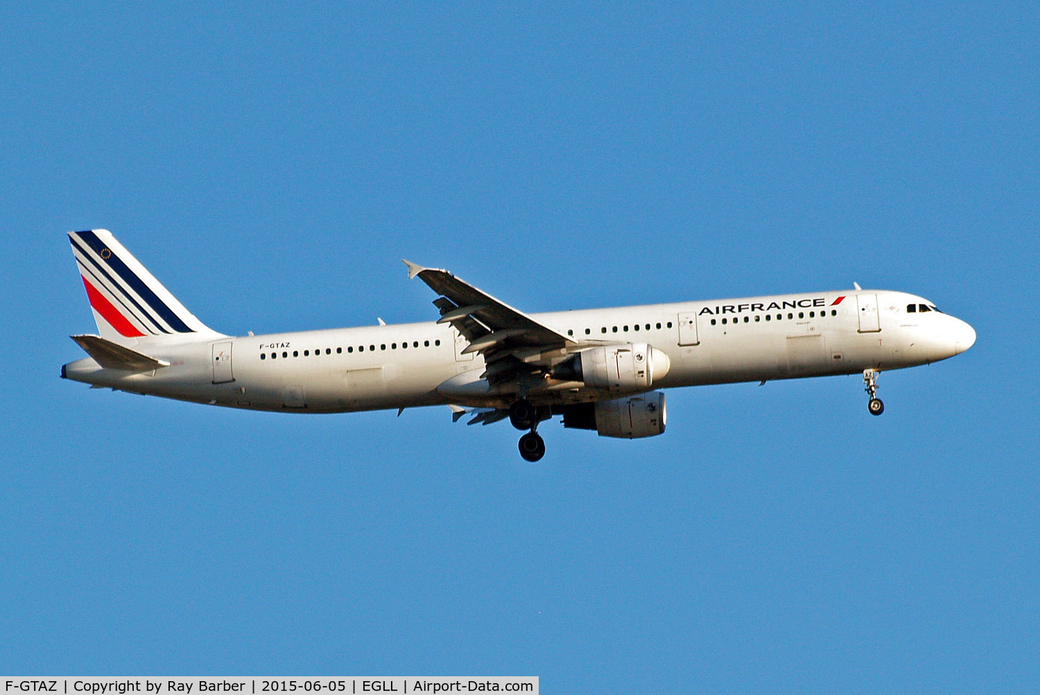 F-GTAZ, 2011 Airbus A321-212 C/N 4901, Airbus A321-212 [4901] (Air France) Home~G 05/06/2015. On Approach 27L.
