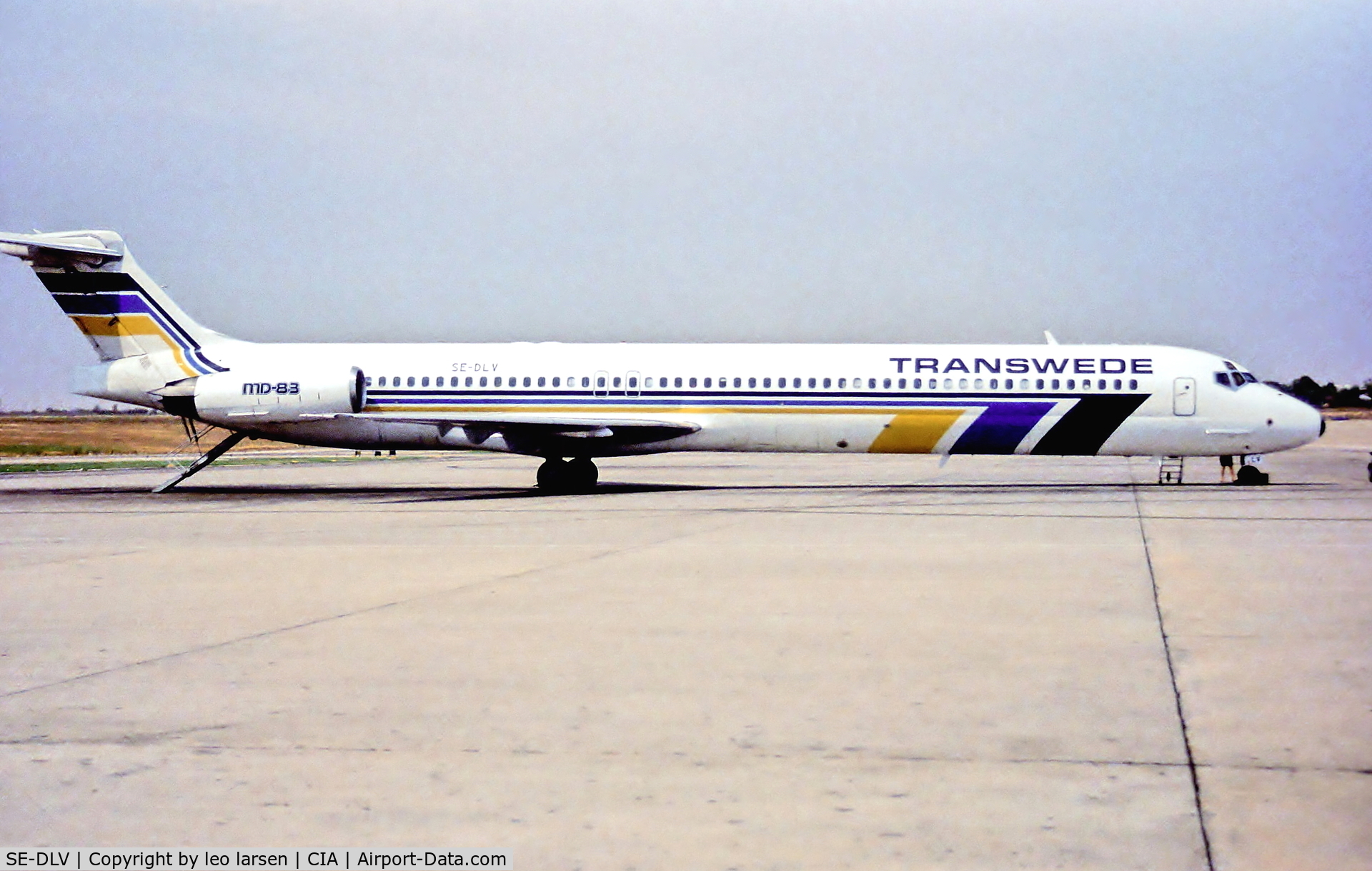 SE-DLV, 1992 McDonnell Douglas MD-83 (DC-9-83) C/N 49965, Rom Ciampino  2.8.93