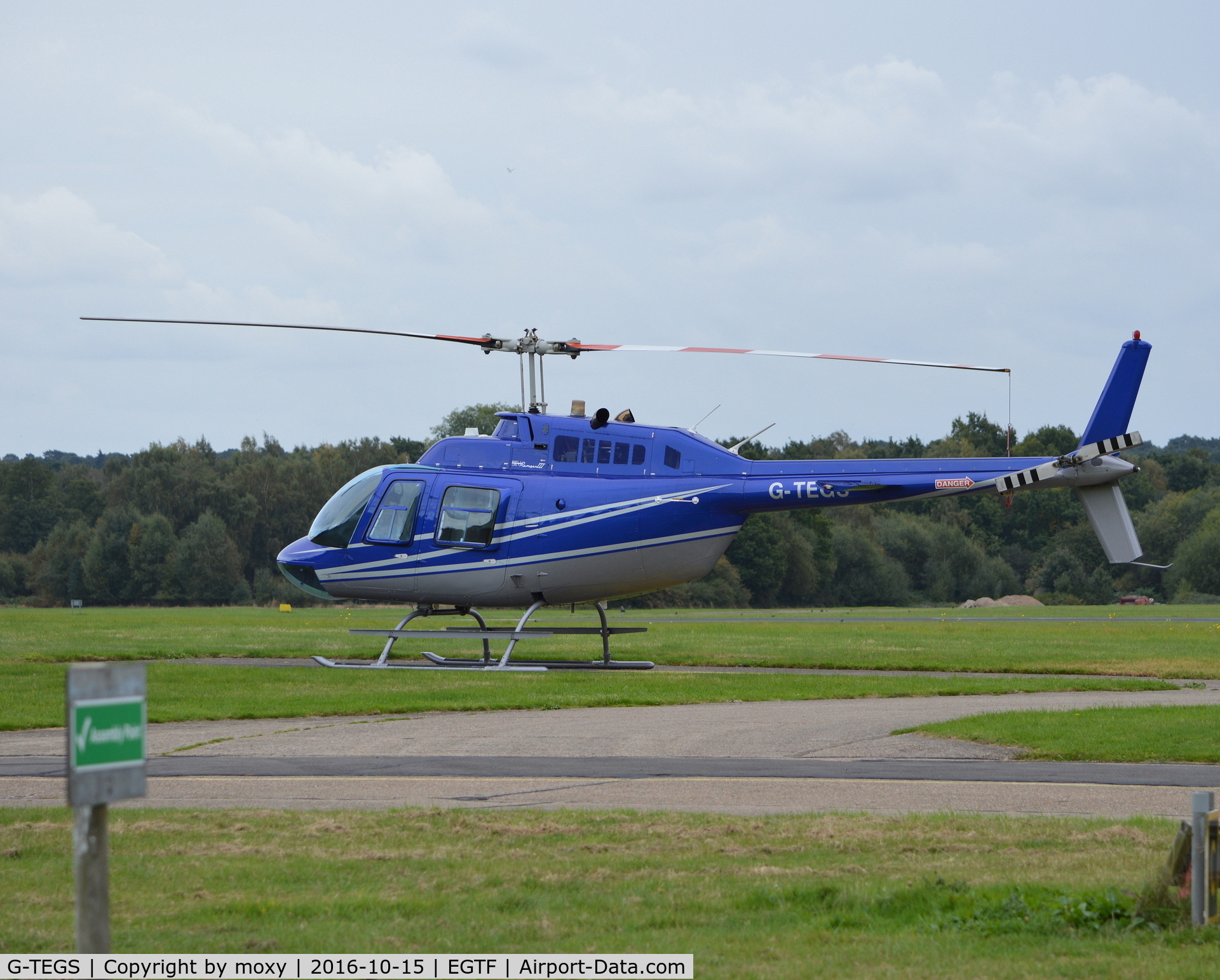 G-TEGS, 2007 Bell 206B JetRanger III C/N 4622, Bell 206B JetRanger III at Fairoaks.