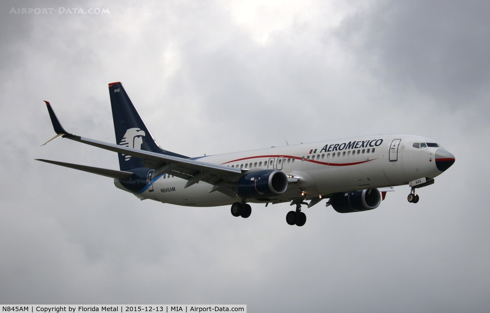 N845AM, 2014 Boeing 737-852 C/N 36706, Aeromexico