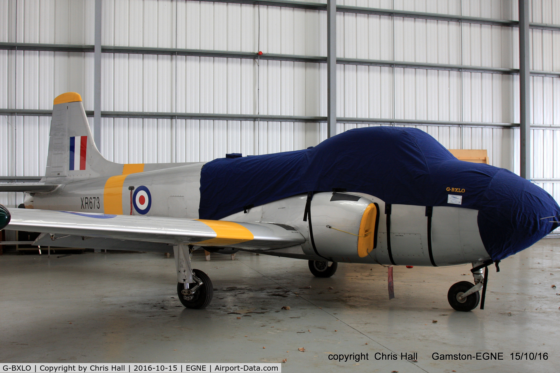 G-BXLO, 1963 BAC 84 Jet Provost T.4 C/N PAC/W/19986, at Gamston