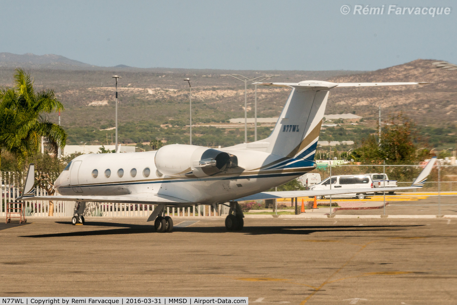 N77WL, 1990 Gulfstream Aerospace G-IV C/N 1140, Parked in executive jet area.