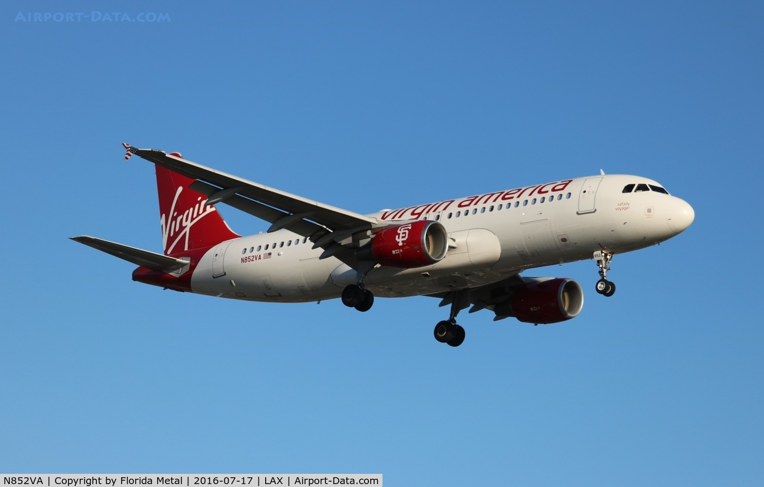 N852VA, 2012 Airbus A320-214 C/N 5004, Virgin America