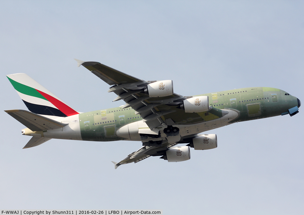 F-WWAJ, 2016 Airbus A380-861 C/N 214, C/n 0214 - For Emirates as A6-EUC