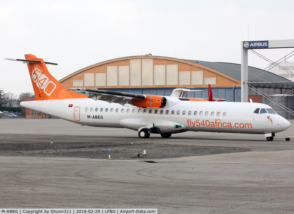 M-ABEG, 1996 ATR 72-202 C/N 483, Stored @ LFBO... ex. D2-FLY