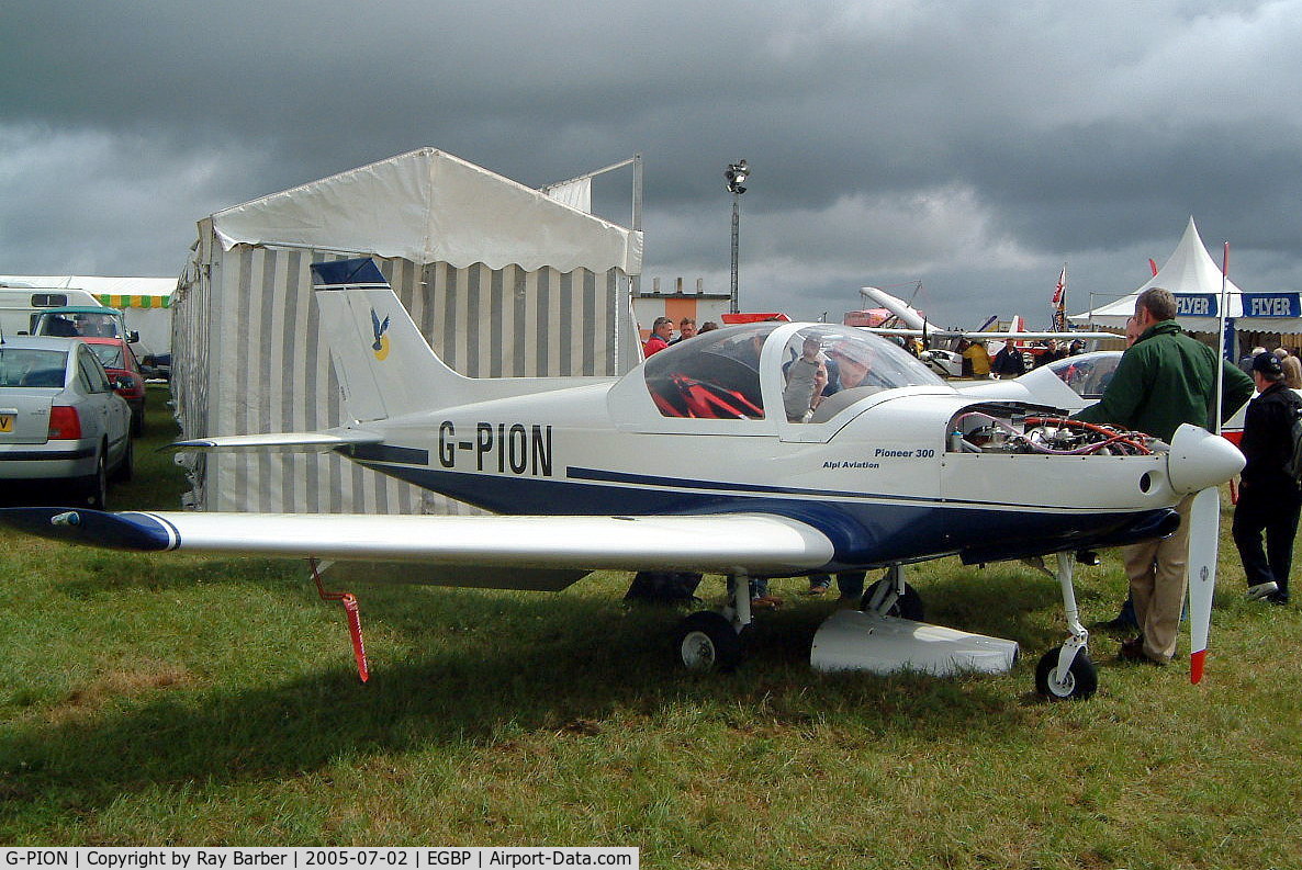 G-PION, 2005 Alpi Aviation Pioneer 300 C/N PFA 330-14294, Alpi Pioneer 300 [PFA 330-14294] Kemble~G 02/07/2005