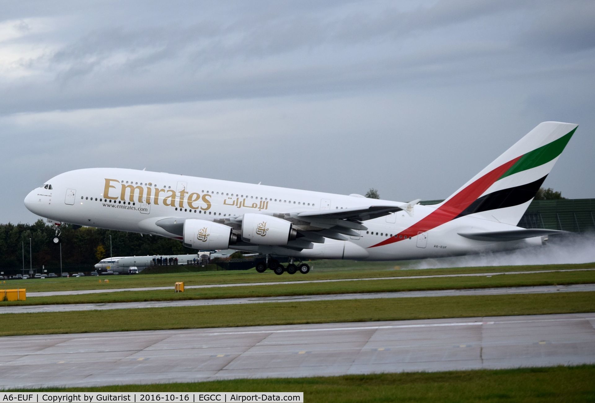 A6-EUF, 2016 Airbus A380-861 C/N 218, At Manchester