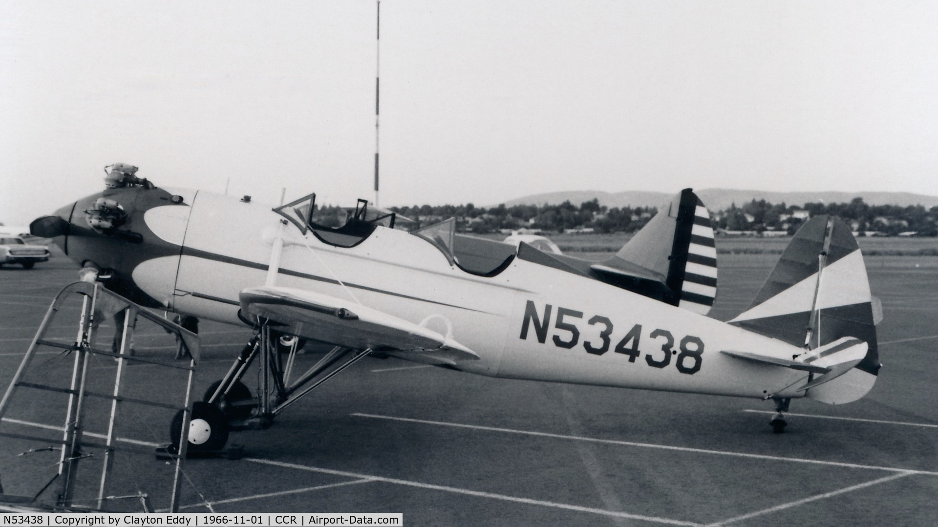 N53438, 1942 Ryan Aeronautical ST3KR C/N 2161, Concord California 1966.