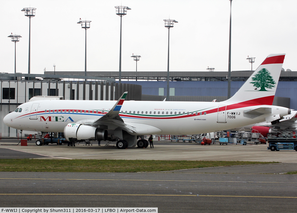 F-WWIJ, 2016 Airbus A320-232 C/N 7006, C/n 7006 - To be T7-MRF