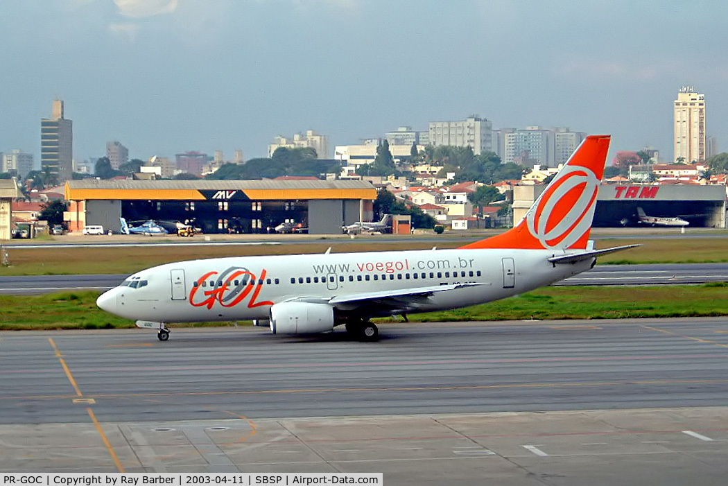 PR-GOC, 1997 Boeing 737-75B C/N 28101/17, Boeing 737-75B [28101] (GOL Transportes Aeroes) Sao Paulo-Congonhas~PP 11/04/2003
