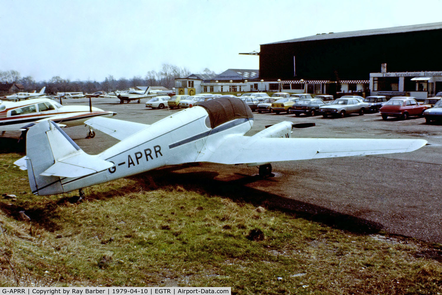 G-APRR, 1956 Let Aero Ae-45S Super C/N 04-014, Aero 45S [04-014] Elstree~G 10/04/1979. From a slide.
