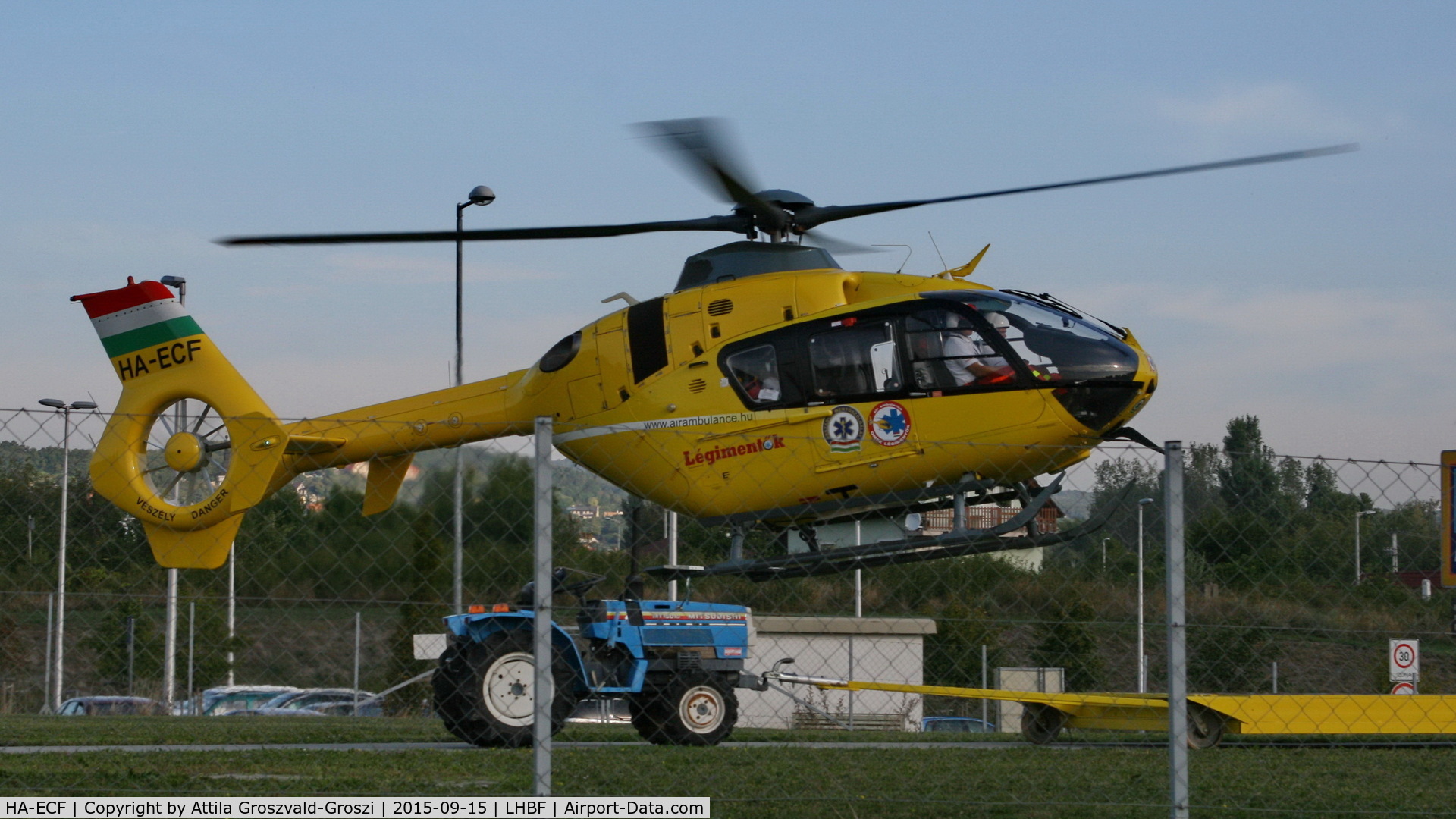 HA-ECF, 2004 Eurocopter EC-135T-2 C/N 0368, Balatonfüred Rescue helicopter base, Hungary