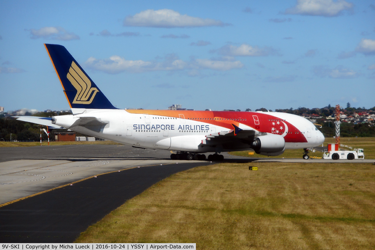 9V-SKI, 2009 Airbus A380-841 C/N 034, 50 Years Singapore livery