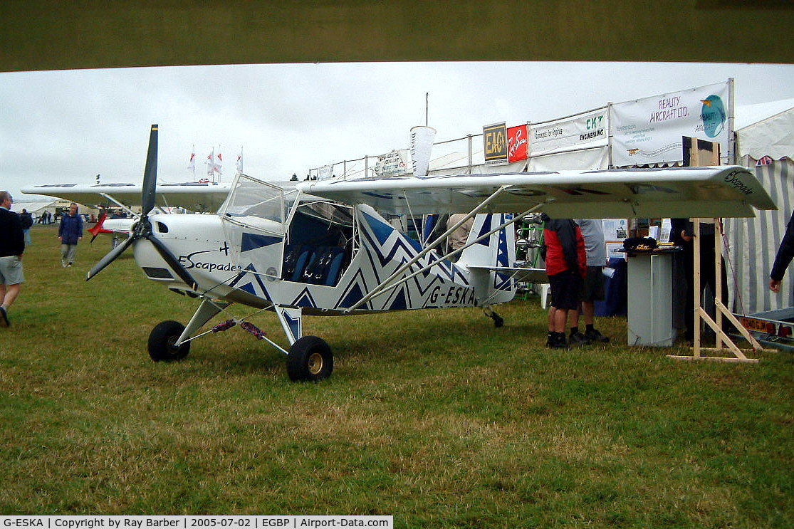 G-ESKA, 2005 Escapade 912(1) C/N BMAA/HB/371, Just Aircraft Escapade 912(1) [BMAA/HB/371] Kemble~G 02/07/2005
